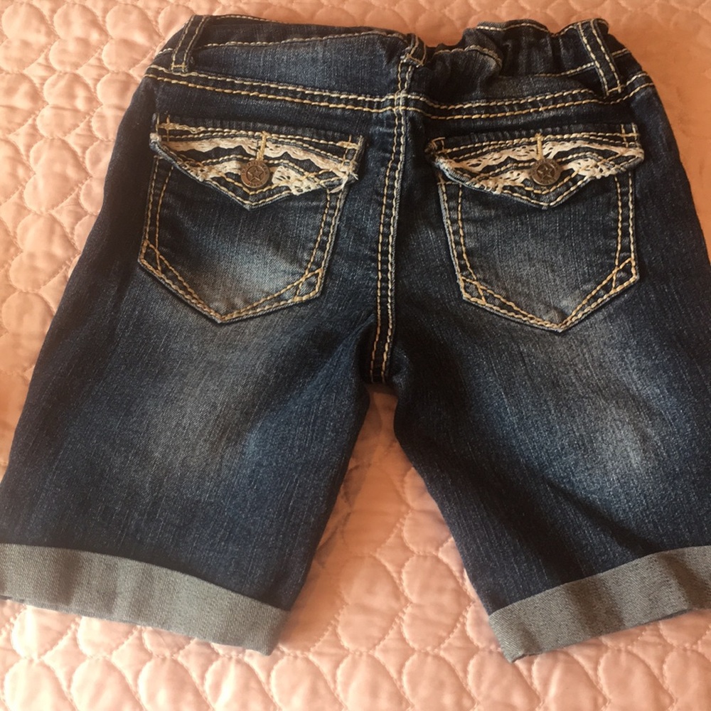 Girls size 8 long shorts